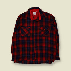 1970s | Alexander's | Wool Shirt | Red - L