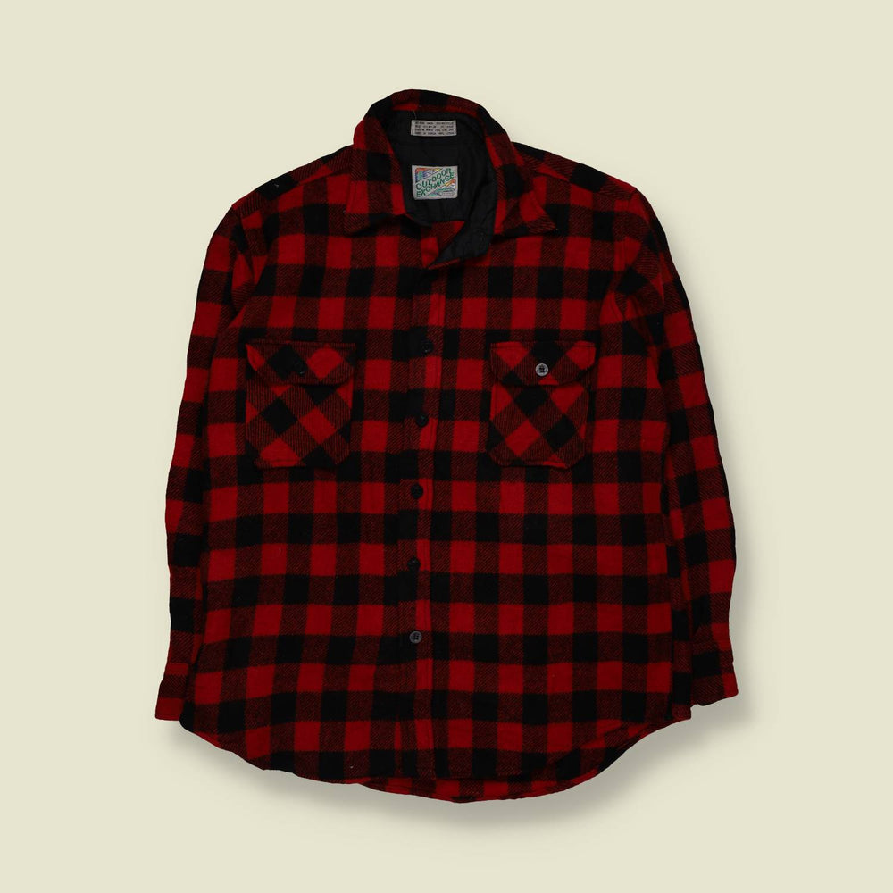 1970s/80s | Outdoor Exchange | Wool Shirt | Red - L