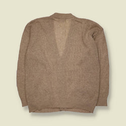 1980s | Central Park | Cable Knit Cardigan | Beige - M
