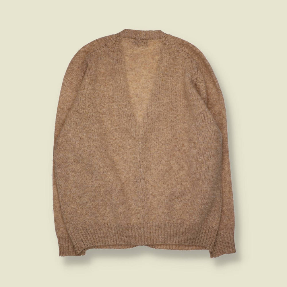 1980s | Merci Vane | Wool Cardigan | Beige - XXL