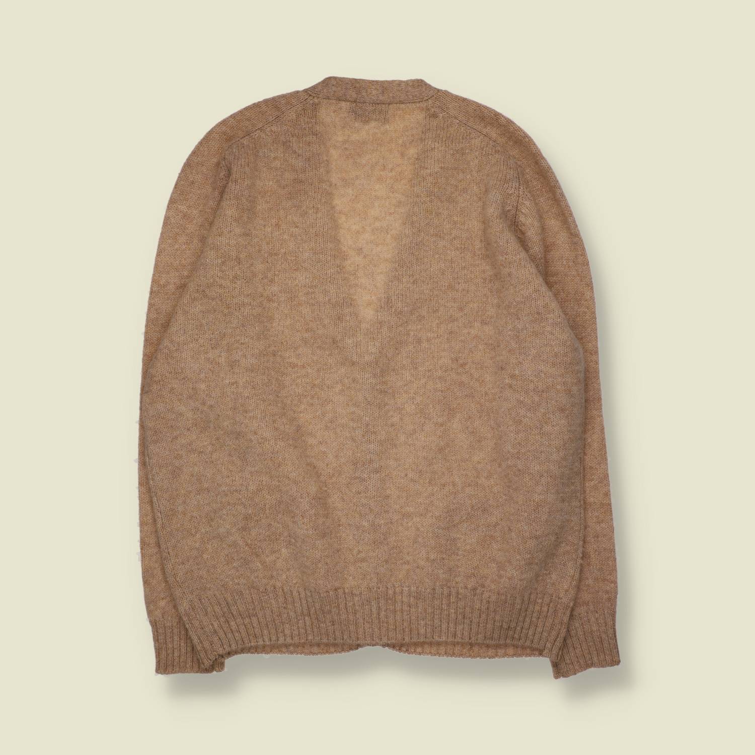 1980s | Merci Vane | Wool Cardigan | Beige - XXL