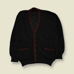 1980s | John Salzburg | Wool Cardigan | Grey - L