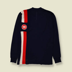 1990s | Castelli | Wool blend Cycling Jersey | Navy - XS
