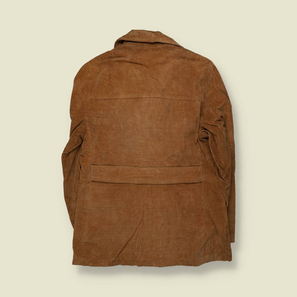 1970s | Sears | Corduroy Safari Jacket | Tan - S