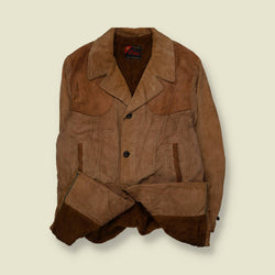 1960s | Cabot | Corduroy Sherpa-Lined Jacket | Tan - 3XL