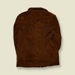 1970s | Campus | Corduroy Sherpa-Lined Coat | Brown - L