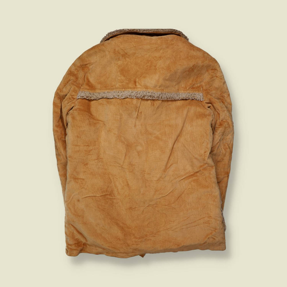 1970s | McGregor | Corduroy Sherpa-Lined Coat | Tan - L