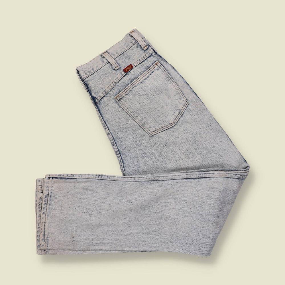 1980s | Rustler | Denim Jeans | Acid Wash - w30
