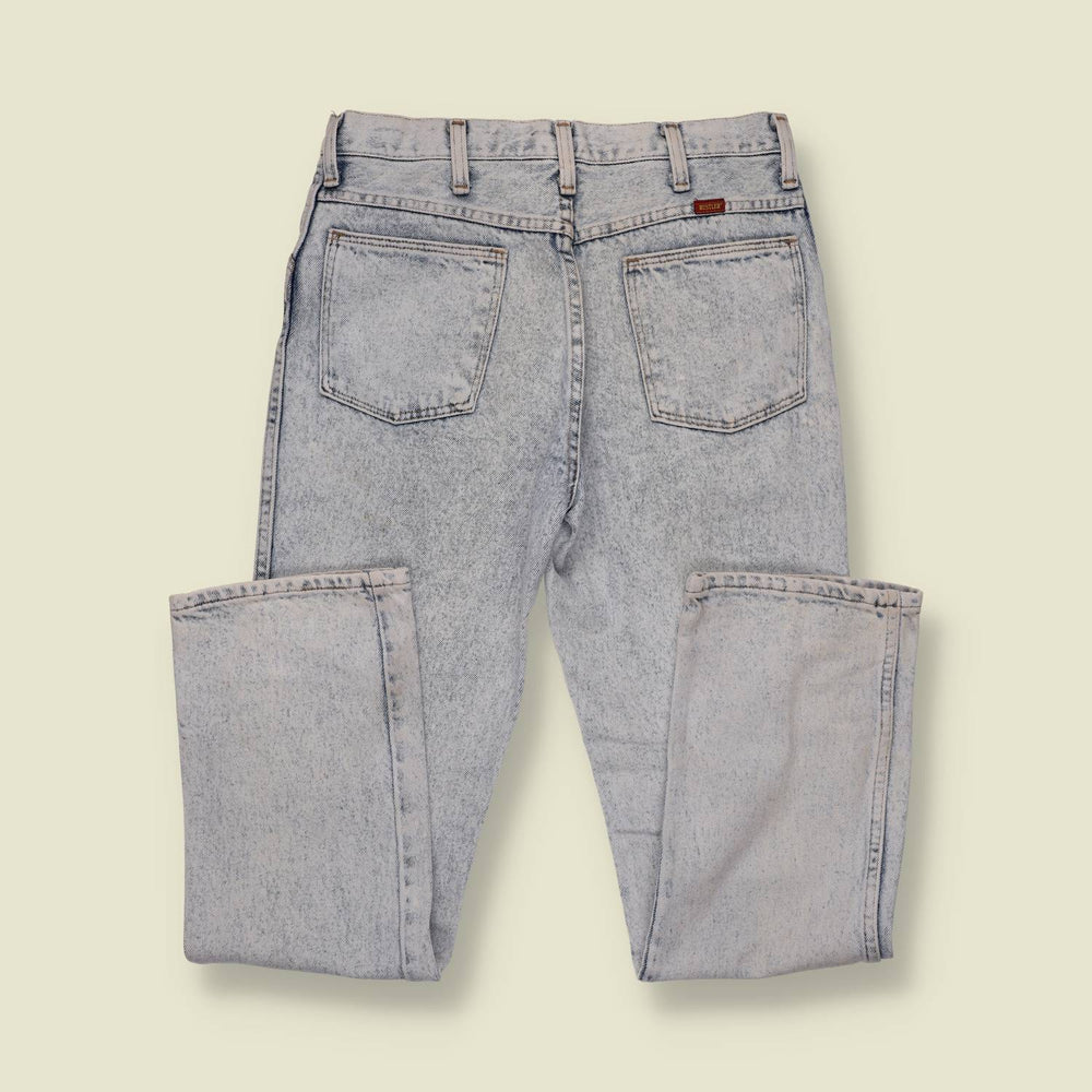 1980s | Rustler | Denim Jeans | Acid Wash - w30