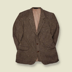 1980s | Harris Tweed | Blazer | Brown - M