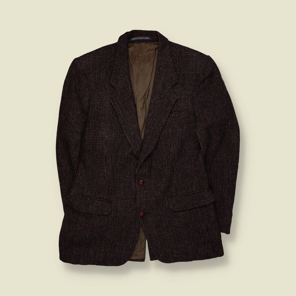 1980s | Harris Tweed | Blazer | Brown - S