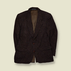 1980s | Harris Tweed | Blazer | Brown - S