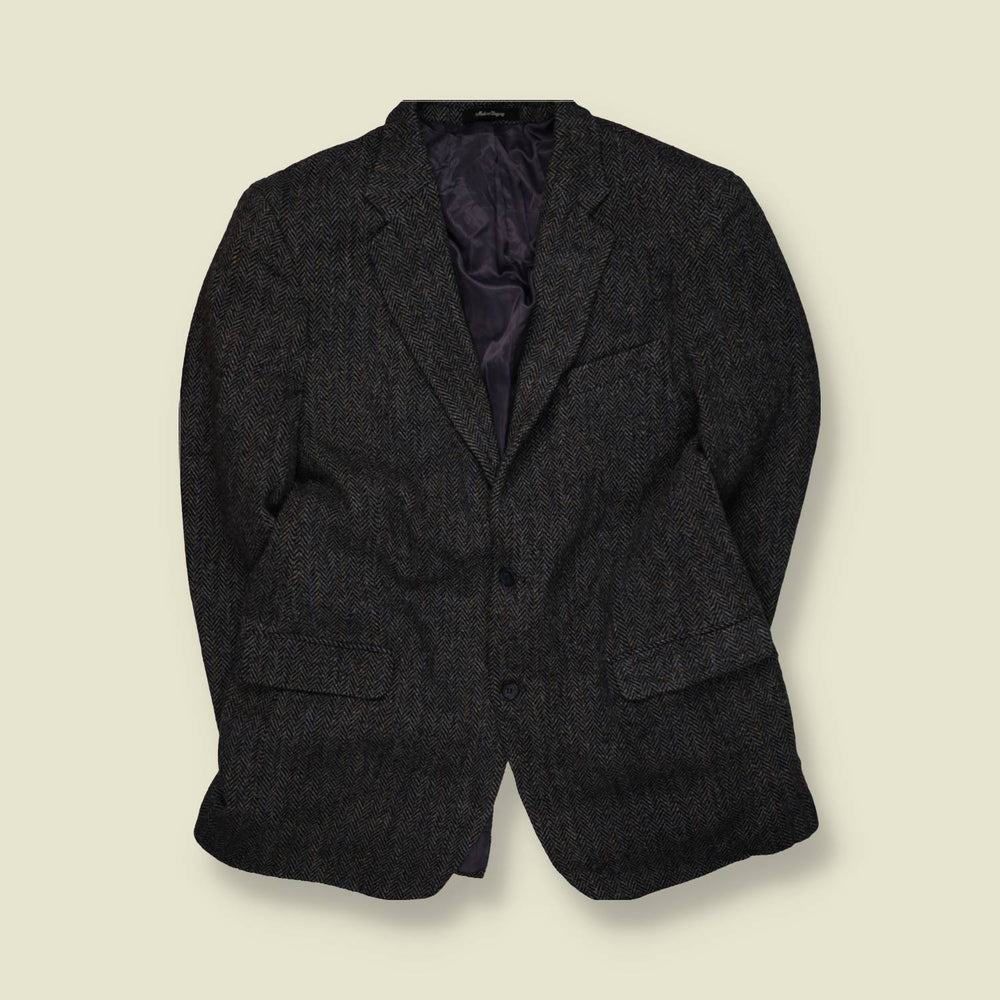1980s | Harris Tweed | Blazer | Grey - L