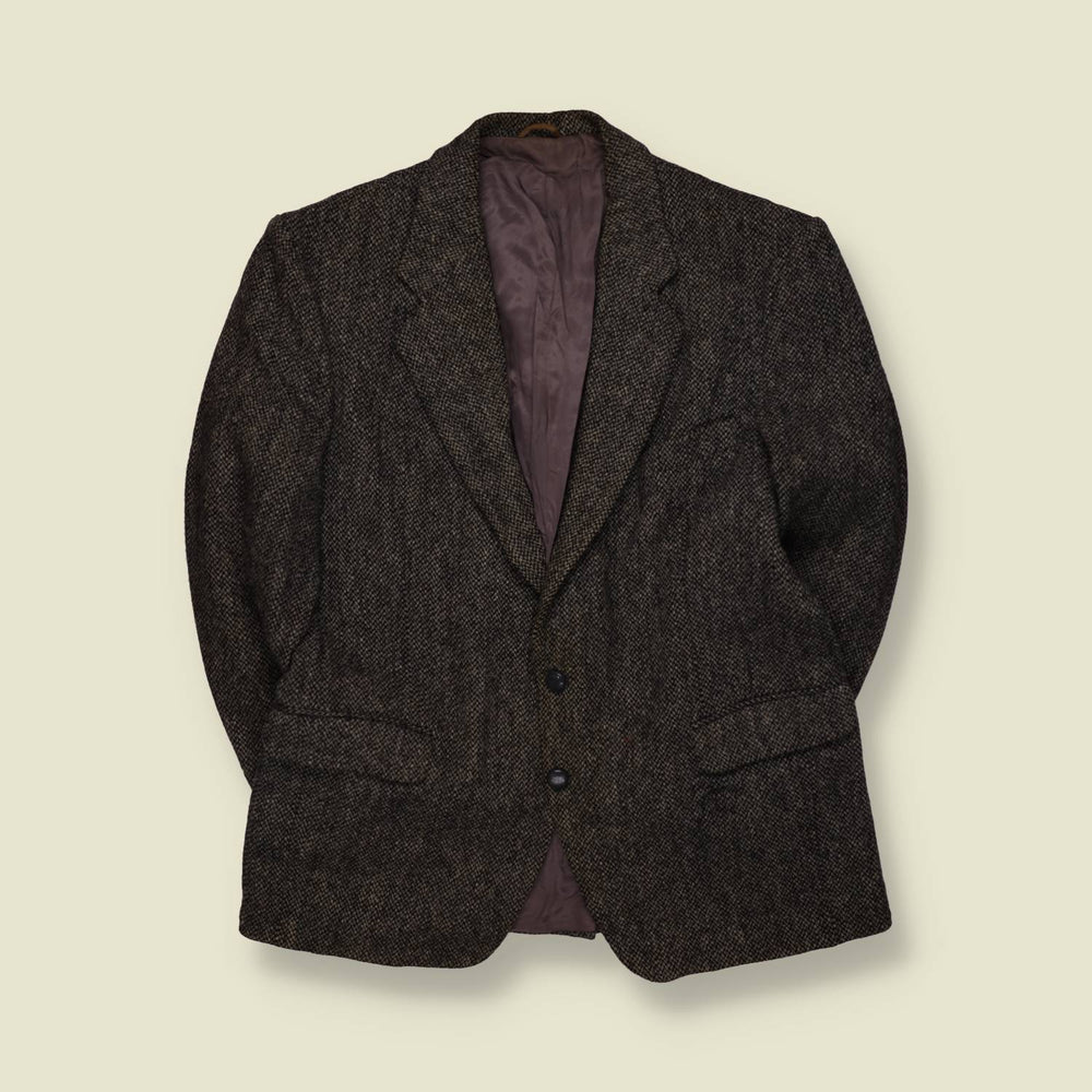 1980s | Harris Tweed | Blazer | Brown - M