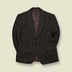 1980s | Harris Tweed | Blazer | Brown - M