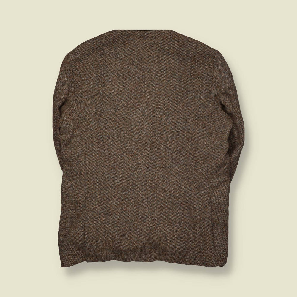 1980s | Harris Tweed | Blazer | Brown - XXL