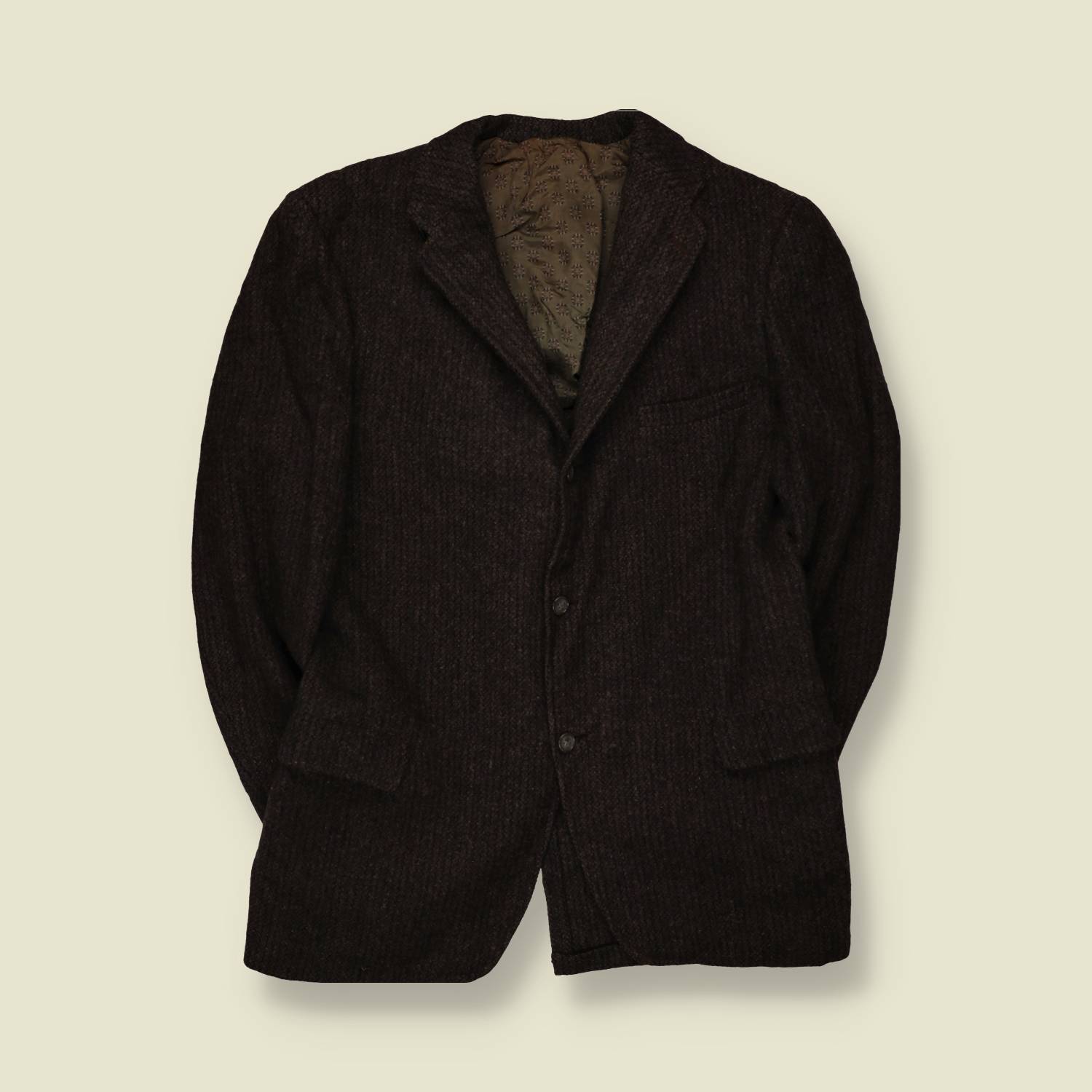 1960s | Harris Tweed | Blazer | Brown - M