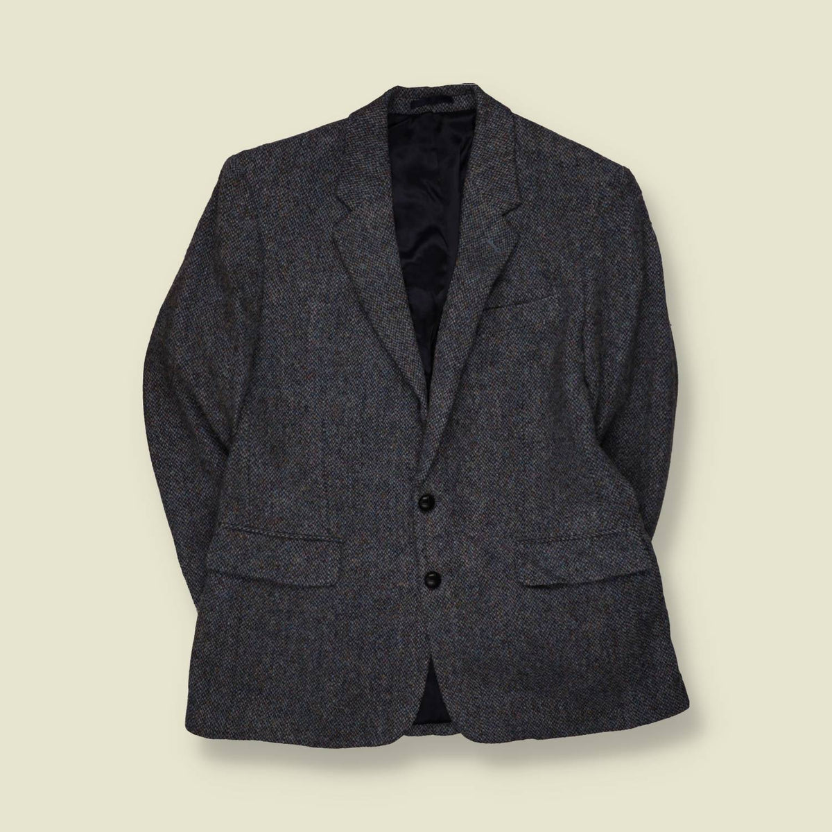 1980s | Harris Tweed | Blazer | Grey - M
