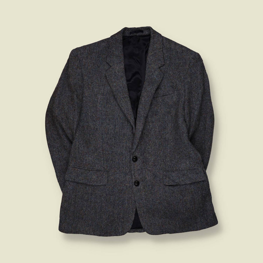 1980s | Harris Tweed | Blazer | Grey - M