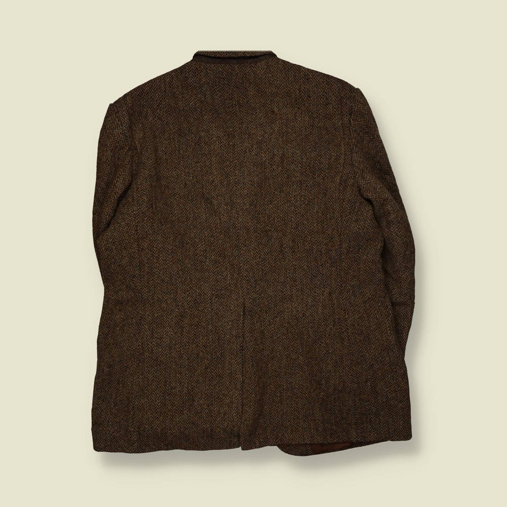 1980s | Harris Tweed | Blazer | Brown - XL