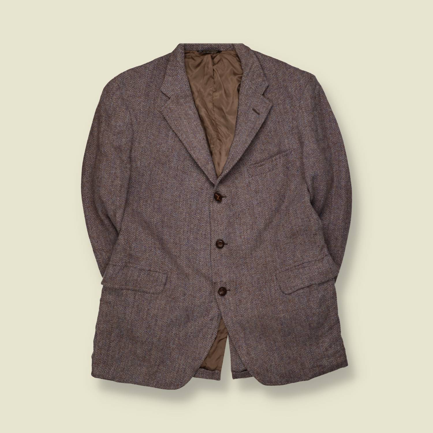 1970s | Harris Tweed | Blazer | Grey - L