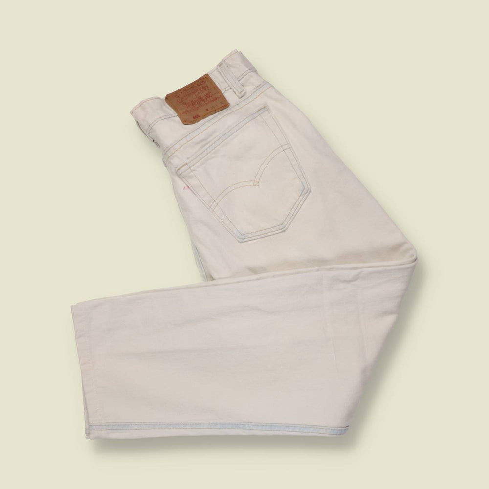 1980s-90s | Levi's | 505 Jeans | White - w34