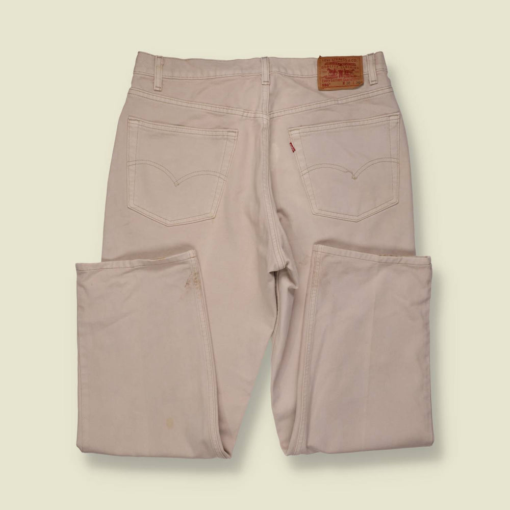 1980s-90s | Levi's | 550 Jeans | White - w36