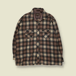 1970s | High Sierra | Wool Shirt | Grey - XXL