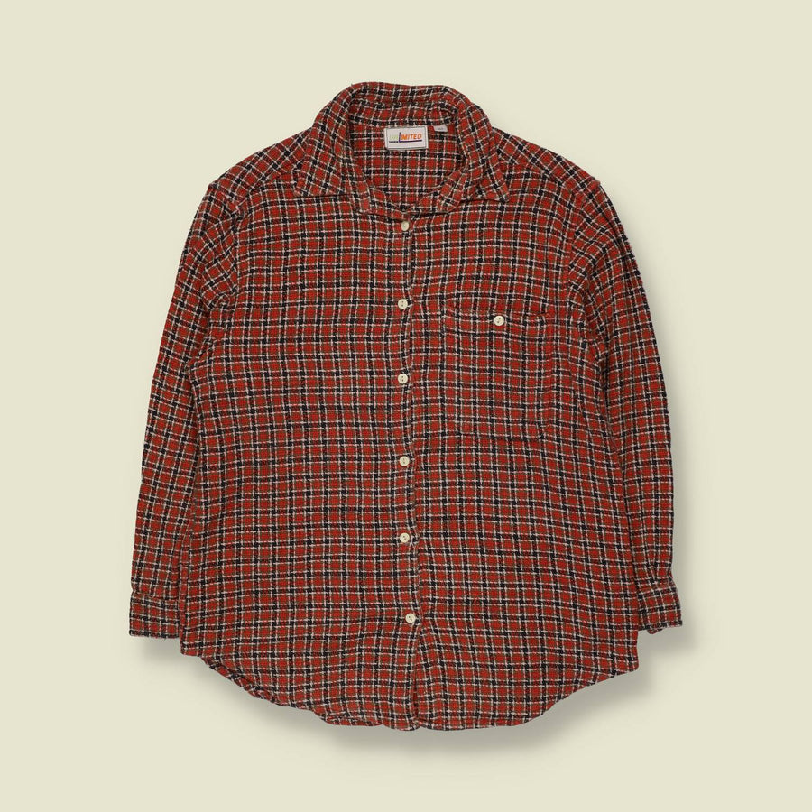 1970s | Unlimited | Cotton Shirt | Red - S