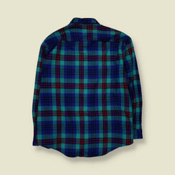 1980s | McGregor | Flannel Shirt | Blue - 4XL