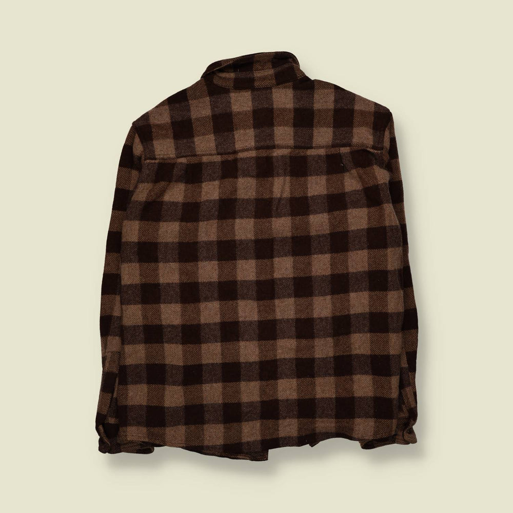 1990s | Woolrich | Wool Shirt | Brown - 4XL