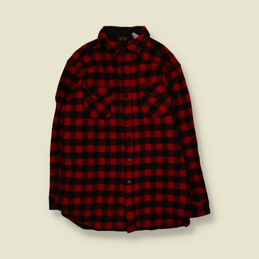 1990s | Woolrich | Wool Shirt | Red - XXL