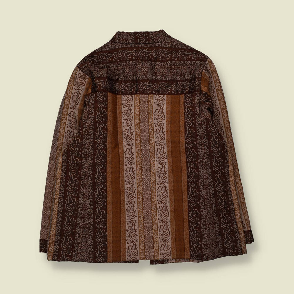 1980s | Moo’s Modes | Quilted Paisley Jacket | Brown & Cream - 18
