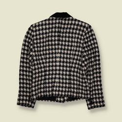 1980s | Check Blazer | Black & Cream - 6