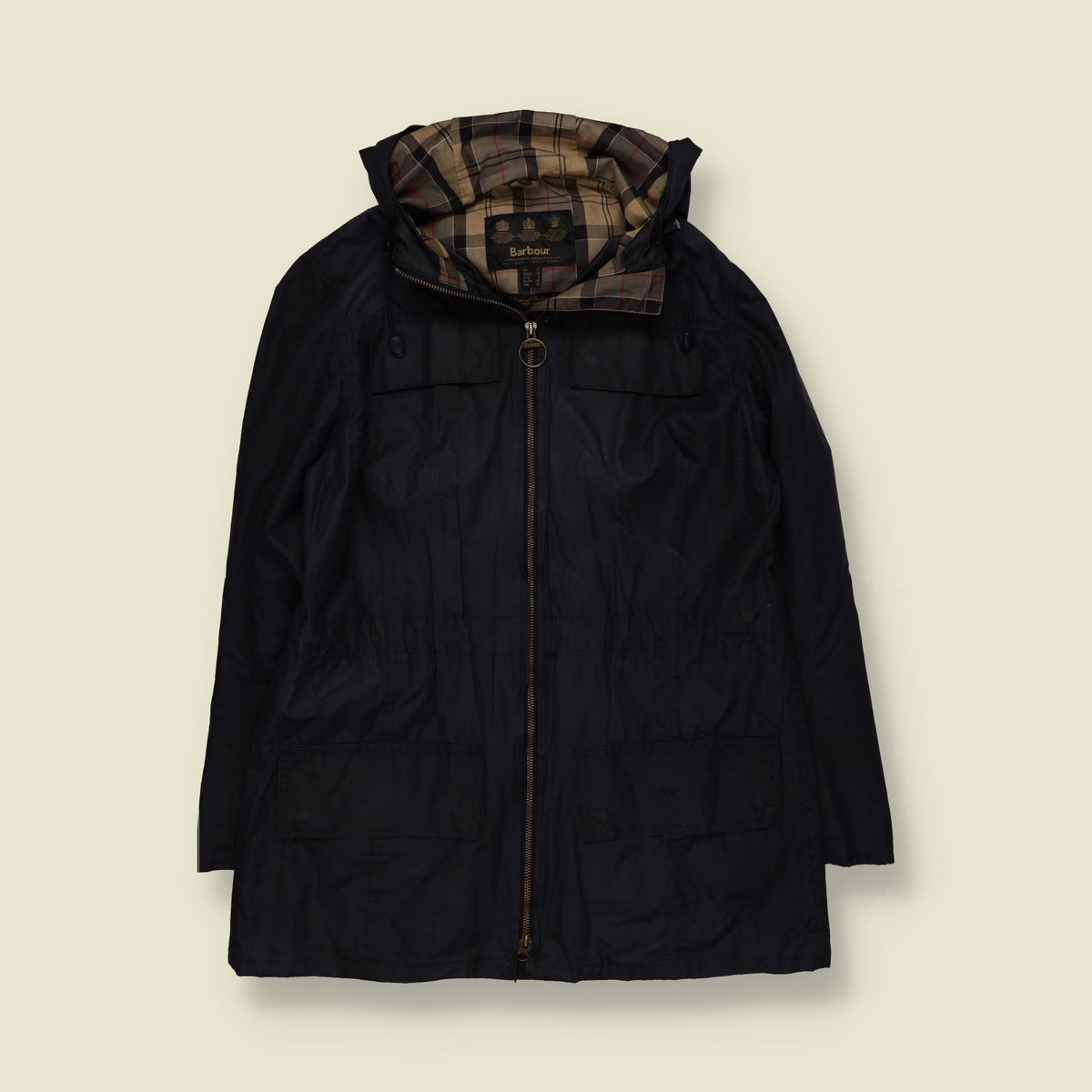 2000s | Barbour | Hooded Rain Jacket | Black - 12