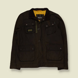 2000s | Barbour International | Waxed Field Jacket | Dark Brown - 14