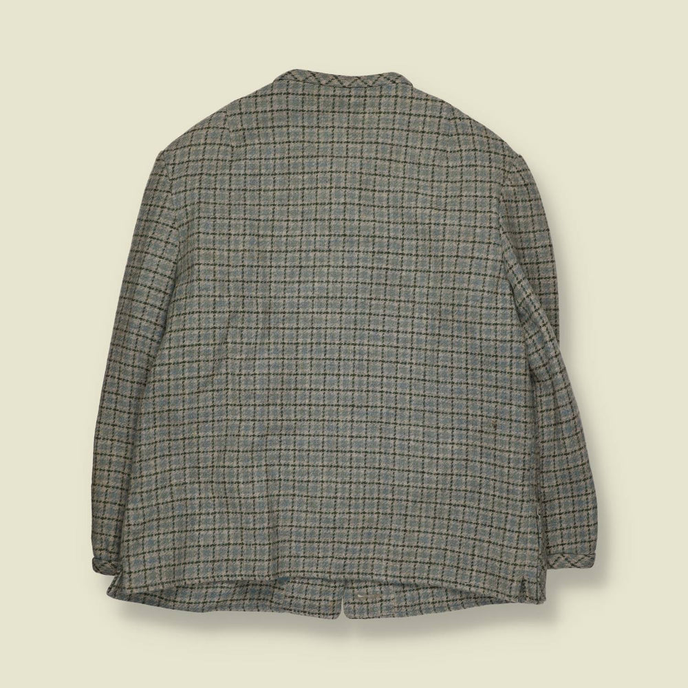 1970s | Evan-Picone | Plaid 2-Piece Skirt Suit | Grey & Blue - 12