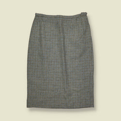 1970s | Evan-Picone | Plaid 2-Piece Skirt Suit | Grey & Blue - 12