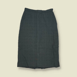 1970s | Textured 2-Piece Skirt Suit | Teal - 12