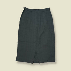 1970s | Textured 2-Piece Skirt Suit | Teal - 12