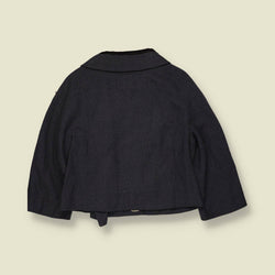 1950s | Honiq Browns NY | Cropped Cape Blazer | Charcoal Grey - 8