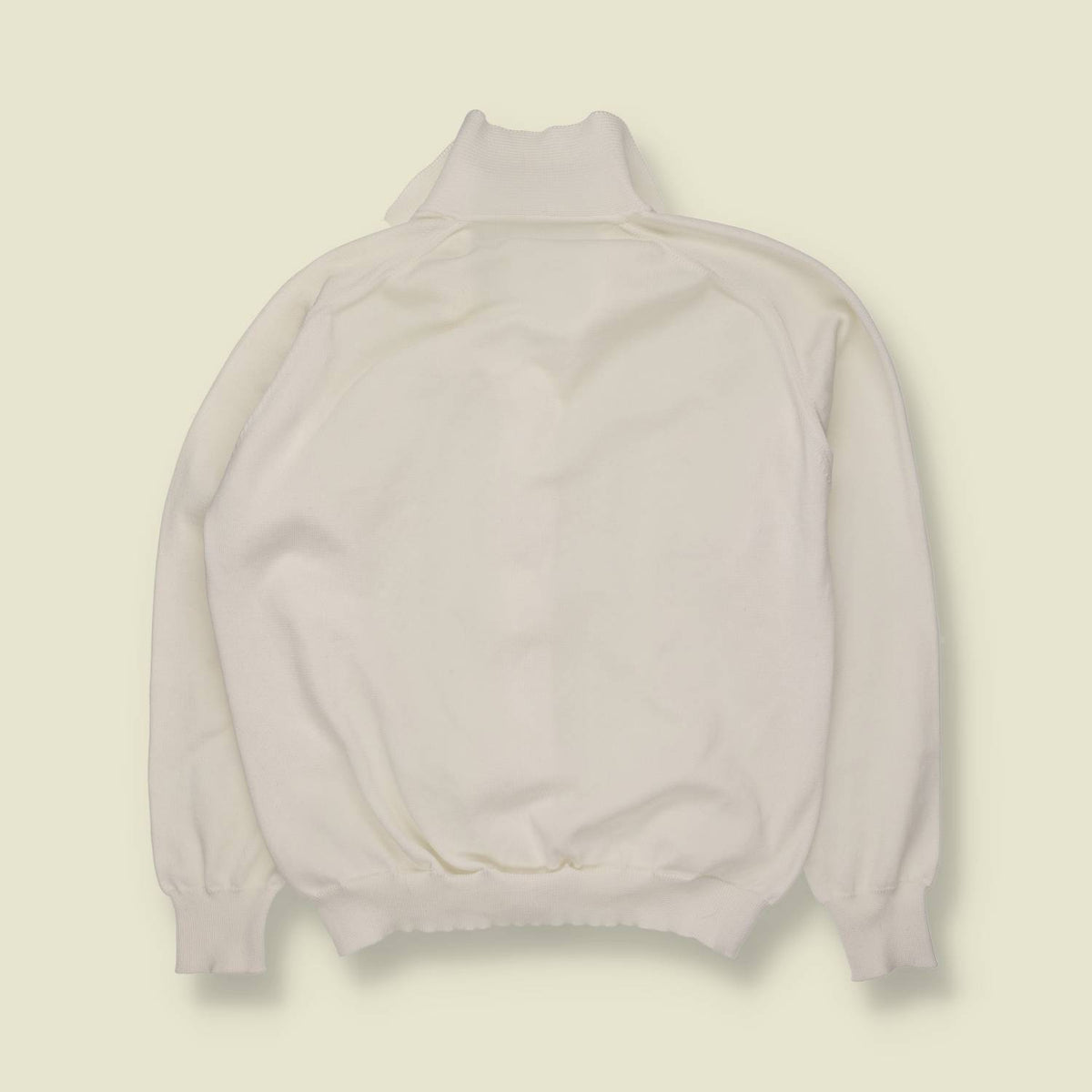 1970s | Textured Knit Cardigan | White - 12