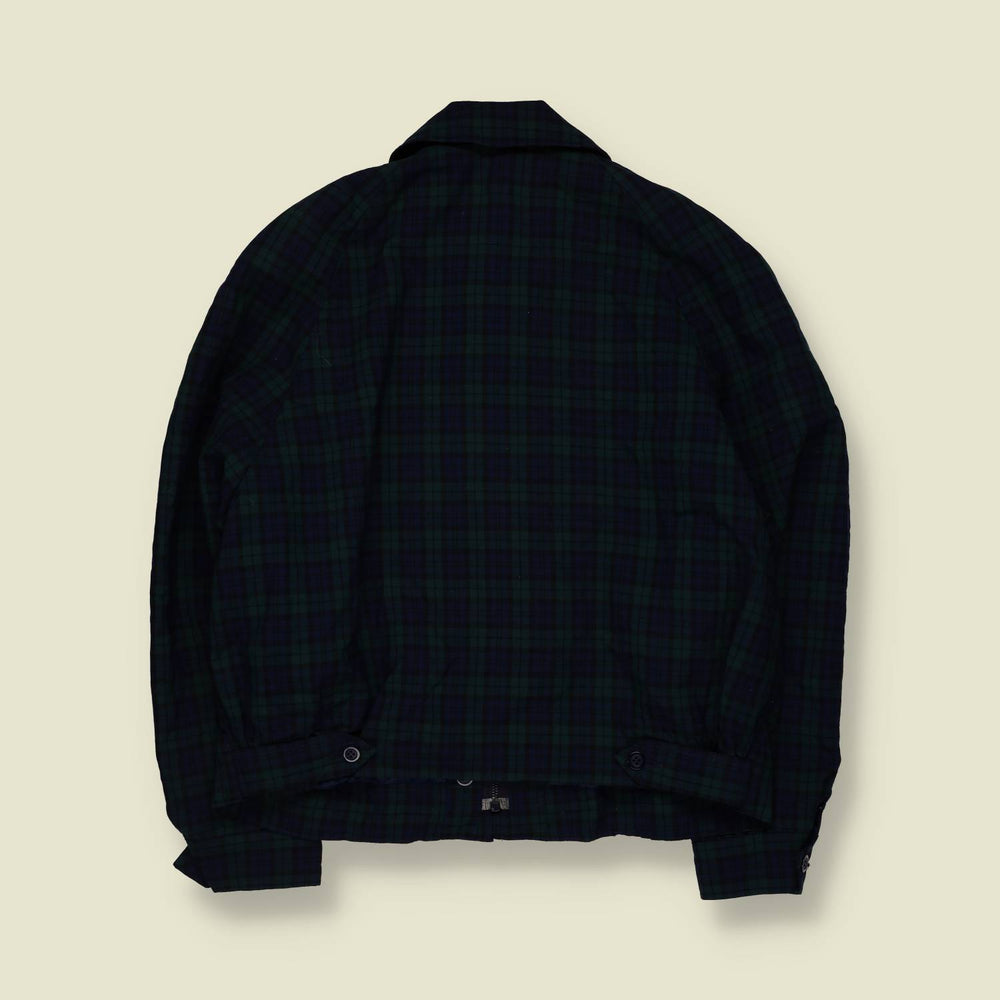 1970s | Pendleton | Tartan Wool Bomber Jacket | Navy & Green - 16