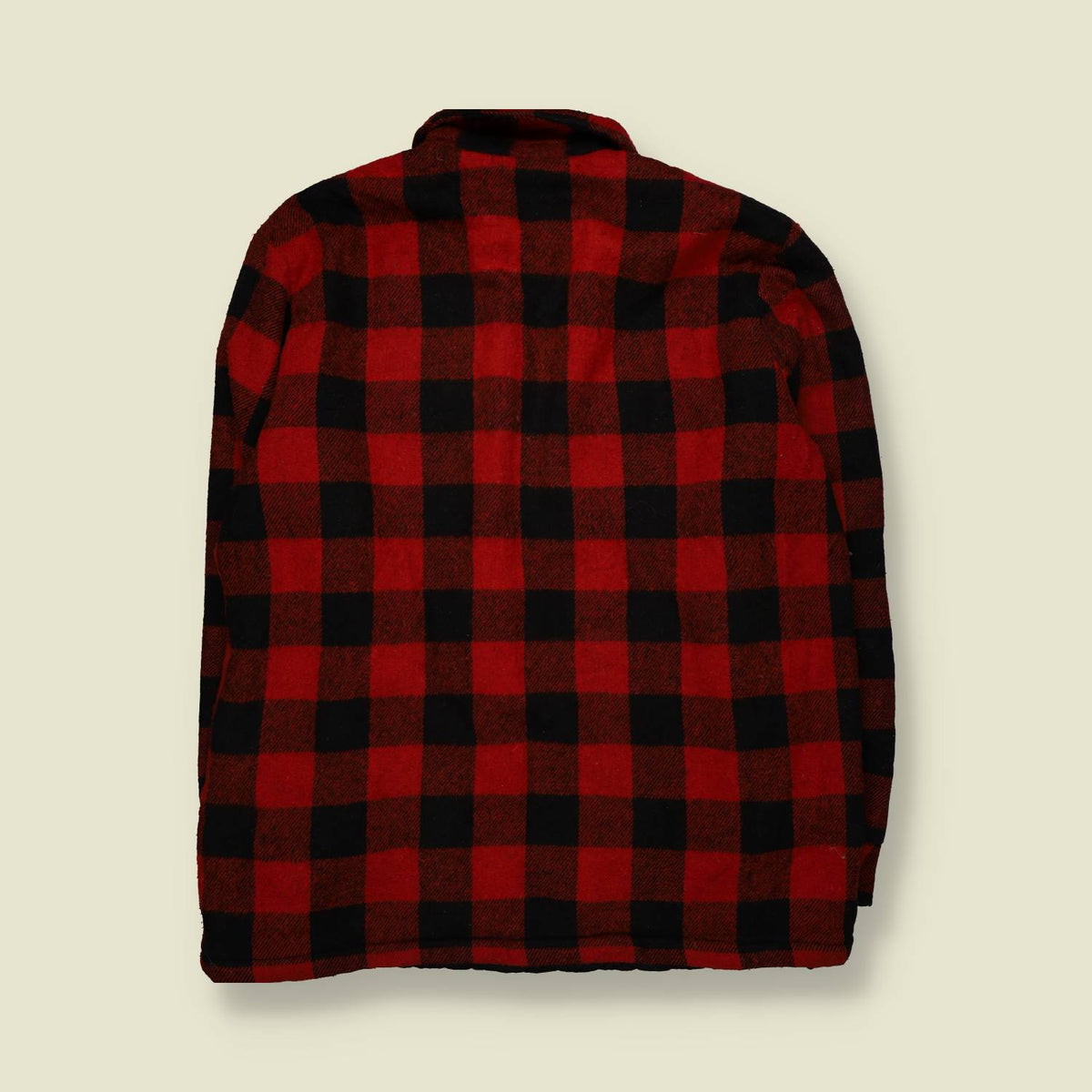 1970s | Brewster | Buffalo Plaid Wool Jacket | Red & Black - 3XL