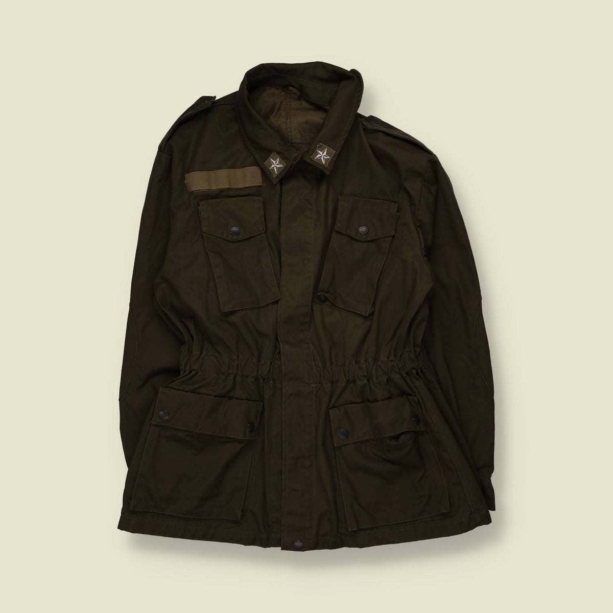 1980s | Italian Army | Field Jacket | Olive Green - XXS