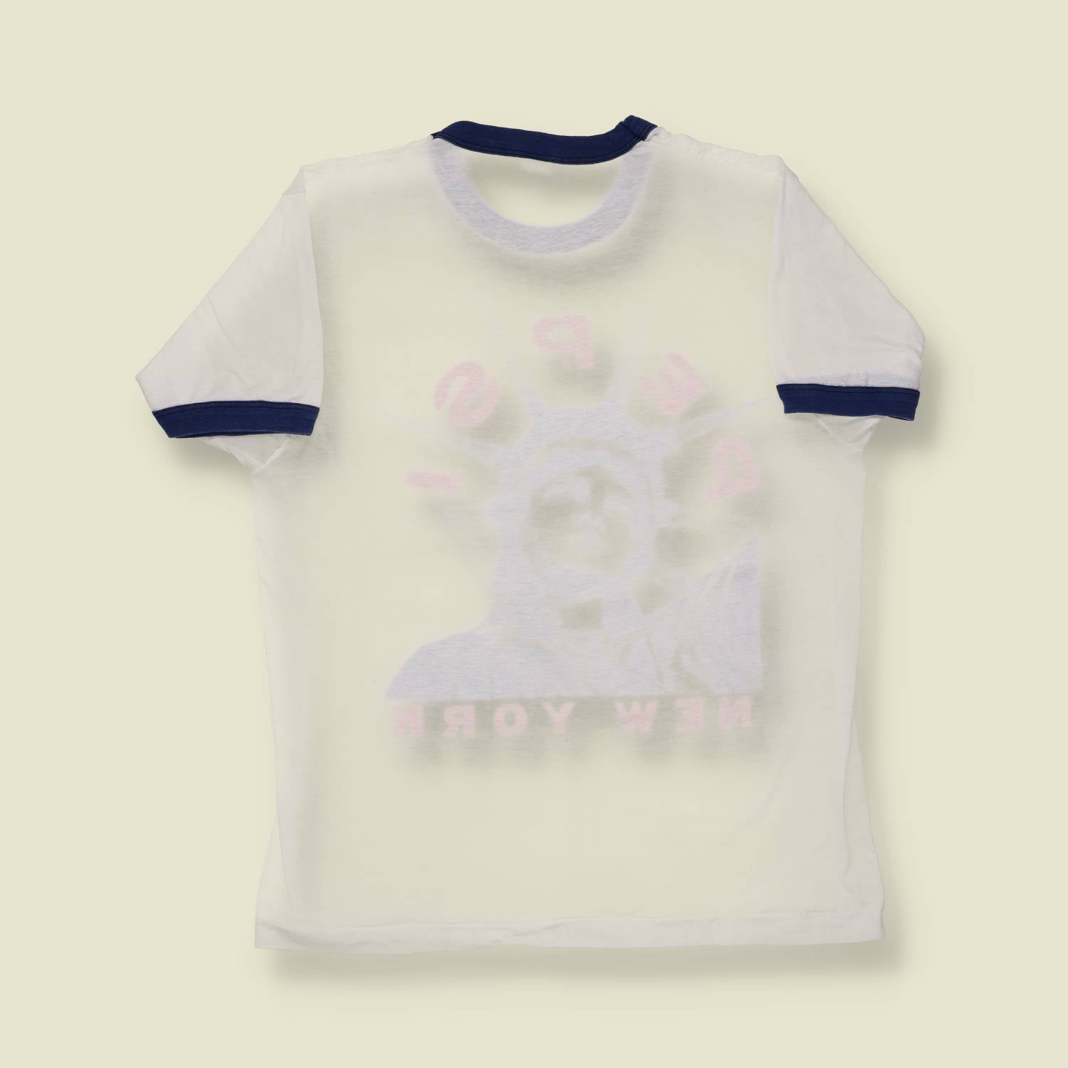 1980s Pepsi / Statue of Liberty New York Ringer Tee - M