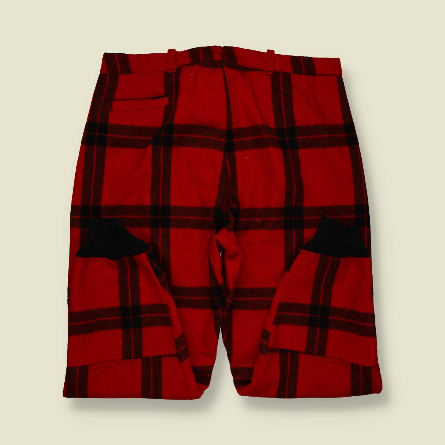 1970s | Carter’s | Wool Plaid Trousers – Red/Black - w38