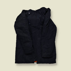 1970s | JCPenney | Nylon Parka – Black - S