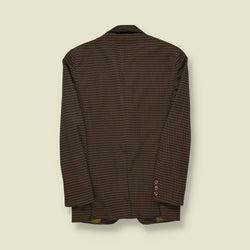 1960s–70s | Sport Coat – Brown/Green Micro-Pattern - XS