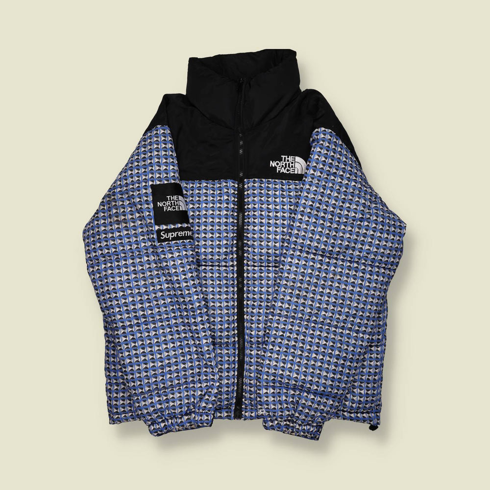 2011 | Supreme x The North Face | Nuptse Jacket – Blue “Géodésie” - S